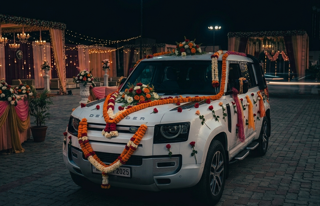 Land Rover Defender luxury wedding car — Phagwara Jalandhar